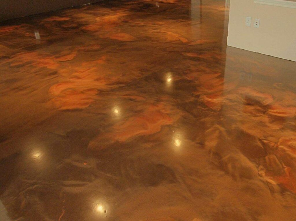 Epoxy living room flooring available in Port Moody