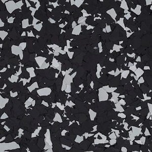 Black and grey epoxy garage flooring sample
