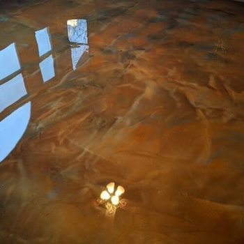 Caramel design mix of swirled for epoxy floors
